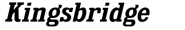 Kingsbridge font preview